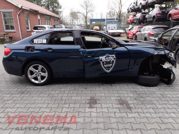 BMW 4 serie Gran Coupe 420i 2.0 Turbo 16V Salvage vehicle (2016, Metallic, Blue)