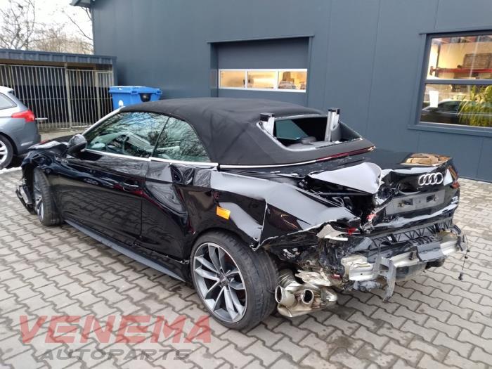 Audi A5 Cabrio 3.0 TDI V6 24V Quattro Samochód złomowany (2017, Czarny)
