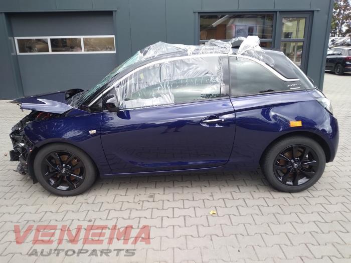 Opel Adam 1.0 Ecotec 12V SIDI Turbo Samochód złomowany (2017, Niebieski)