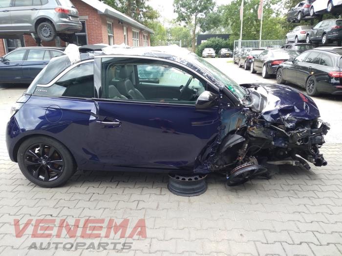 Opel Adam 1.0 Ecotec 12V SIDI Turbo Samochód złomowany (2017, Niebieski)