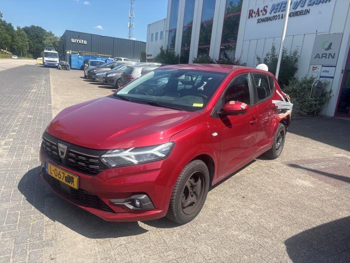 Dacia Sandero III 1.0 TCe 100 12V ECO-G Samochód złomowany (2021, Czerwony)