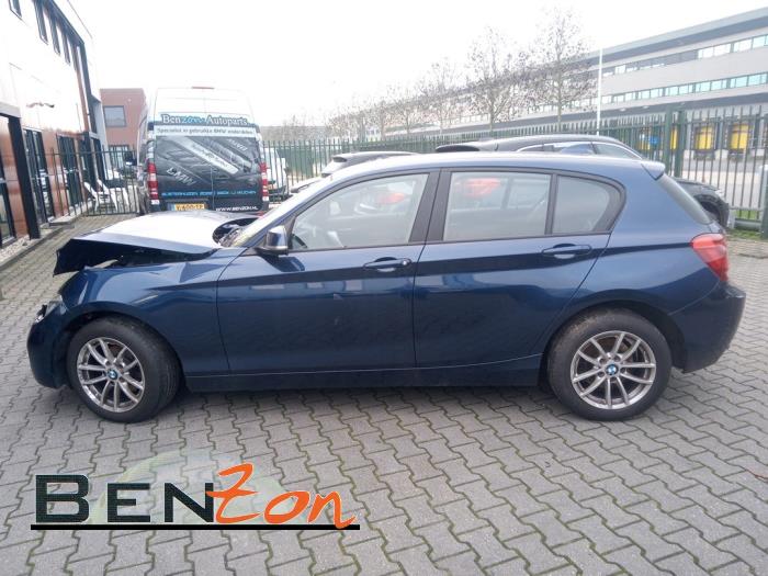 BMW 1 serie 116d 2.0 16V Schrottauto (2014, Dunkel, Blau)