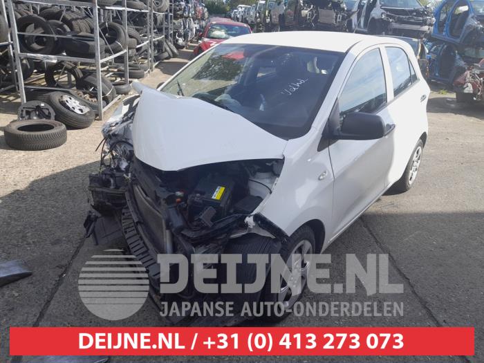 Kia Picanto 1.0 12V Samochód złomowany (2015, Bialy)