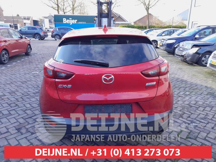 Mazda CX-3 2.0 SkyActiv-G 120 Samochód złomowany (2017, Czerwony)