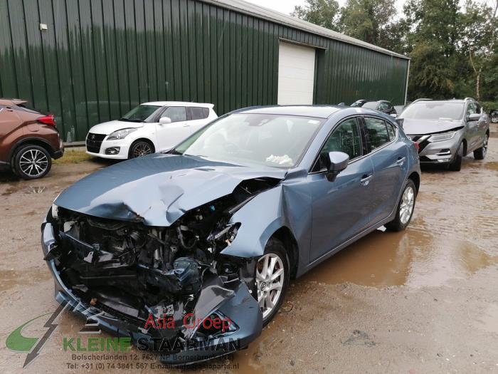 Mazda 3 2.0 SkyActiv-G 120 16V Samochód złomowany (2015, Niebieski)