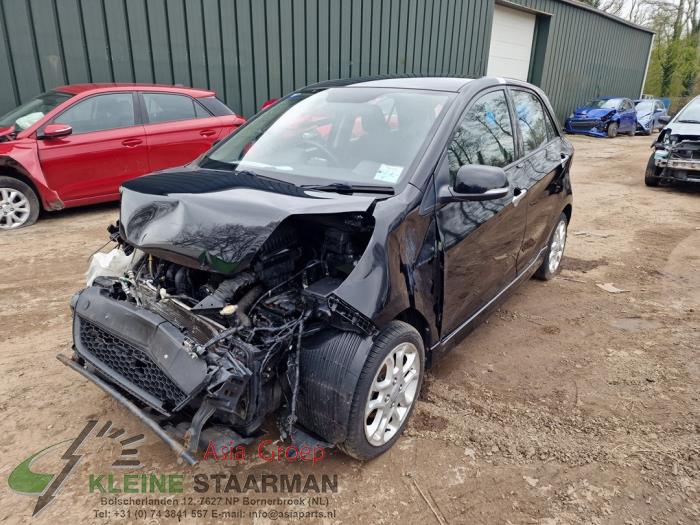 Kia Picanto 1.2 16V Skrotfordon (2012, ZWART)
