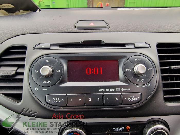 Kia Picanto 1.2 16V Skrotfordon (2012, ZWART)