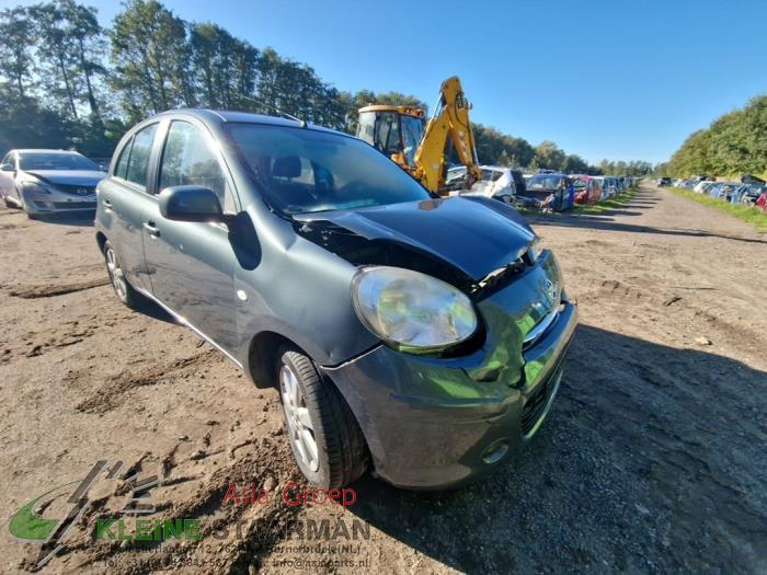 Nissan Micra 1.2 12V DIG-S Salvage vehicle (2013, Green)