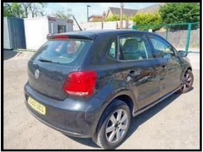 Volkswagen Polo V 1.2 12V Salvage vehicle (2010, Black)