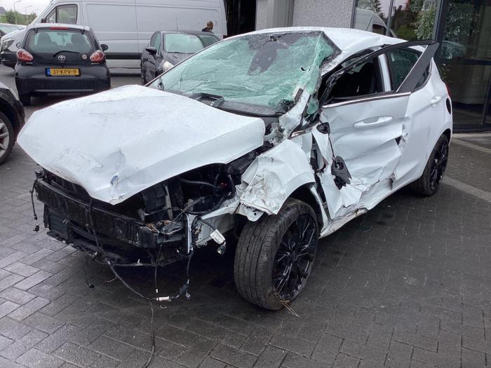 Ford Fiesta 7 1.0 EcoBoost 12V 100 Salvage vehicle (2017, White)