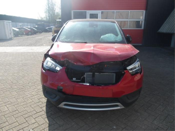 Opel Crossland 1.2 12V Épave (2020, Rouge, Noir)