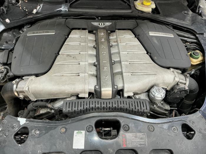 Bentley Continental GT 6.0 W12 48V Samochód złomowany (2004, Niebieski, Zielony)