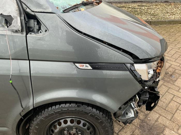 Volkswagen Transporter T6 2.0 TDI 150 Épave (2021, Gris)