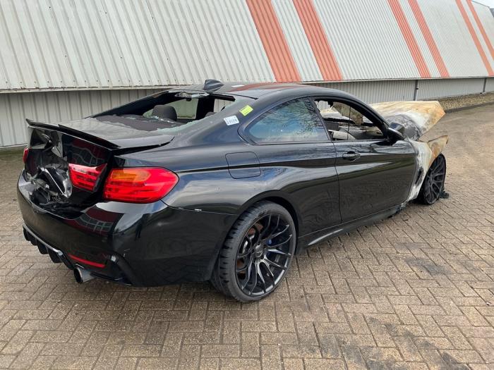BMW 4 serie 428i 2.0 Turbo 16V Épave (2014, Noir)