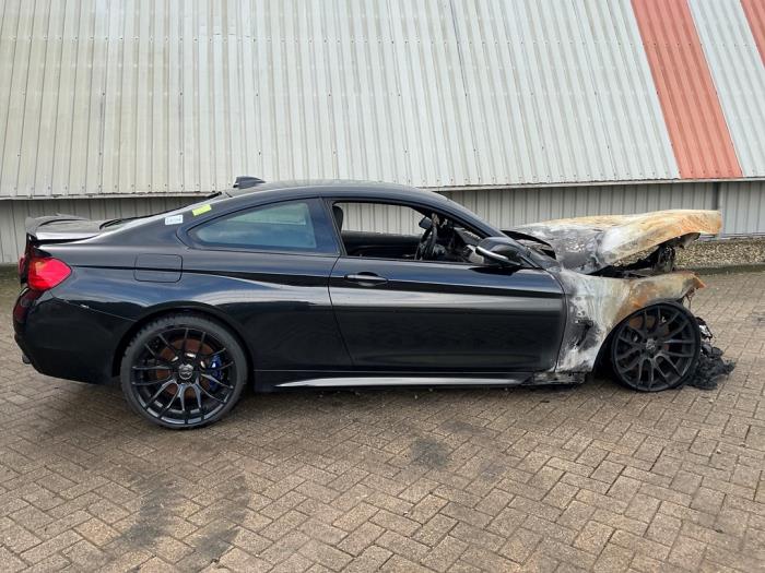 BMW 4 serie 428i 2.0 Turbo 16V Épave (2014, Noir)