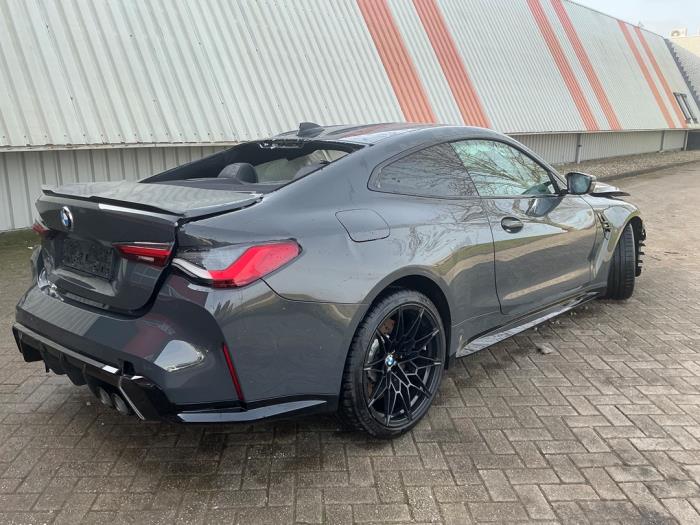 BMW M4 3.0 TwinPower Turbo 24V Épave (2021, Métallisé, Gris argenté)