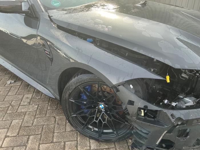 BMW M4 3.0 TwinPower Turbo 24V Épave (2021, Métallisé, Gris argenté)