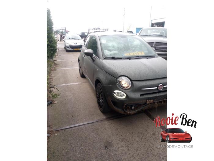 Fiat 500 1.2 69 Voiture accidentée (2009, Vert)