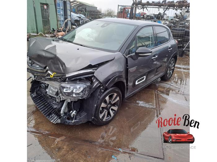 Citroen C3 1.2 Vti 12V PureTech Samochód złomowany (2024, Szary)