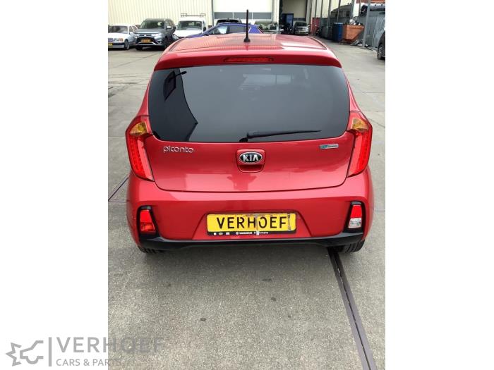 Kia Picanto 1.0 12V Samochód złomowany (2016, Czerwony)