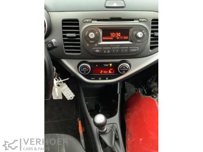 Kia Picanto 1.0 12V Samochód złomowany (2016, Czerwony)