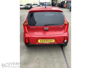 Kia Picanto 1.0 12V Samochód złomowany (2016, Czerwony)