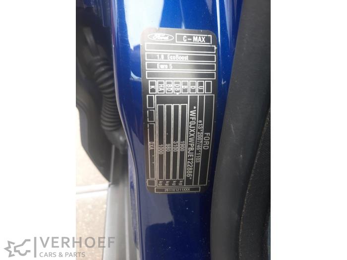 Ford C-Max 1.0 Ti-VCT EcoBoost 12V 125 Épave (2014, Bleu)