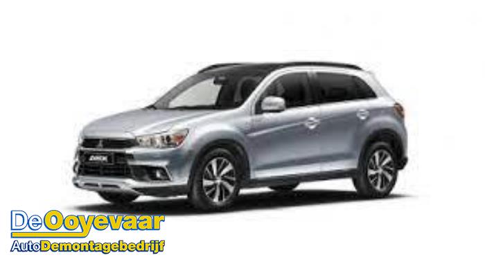 Mitsubishi ASX 2.2 DI-D 16V 4WD Samochód złomowany (2017, Metalik, Szary)
