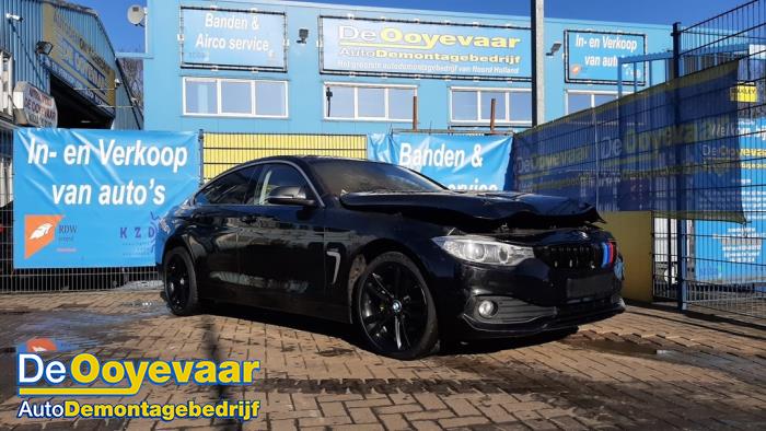 BMW 4 serie Gran Coupe 420d 2.0 16V Salvage vehicle (2015, Black)