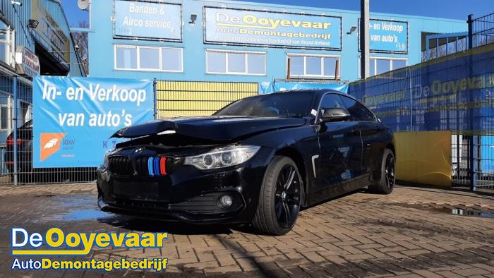 BMW 4 serie Gran Coupe 420d 2.0 16V Salvage vehicle (2015, Black)