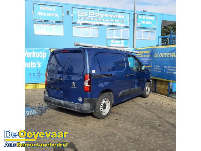 Peugeot Partner 1.6 BlueHDI 75 Samochód złomowany (2019, Niebieski)