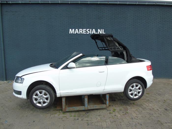 Audi A3 Cabriolet 1.9 TDI Salvage vehicle (2009, White)