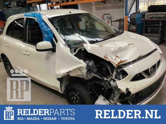 Nissan Micra 1.2 12V Skrotfordon (2015, METALLIC WIT QX1)