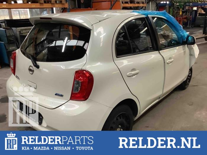 Nissan Micra 1.2 12V Skrotfordon (2015, METALLIC WIT QX1)