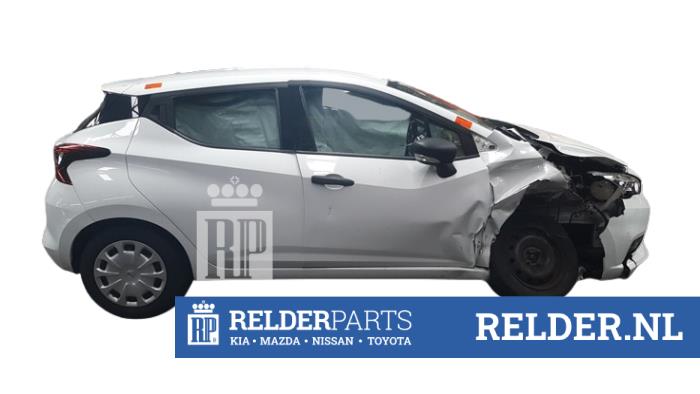 Nissan Micra 1.0 12V Épave (2017, Blanc)