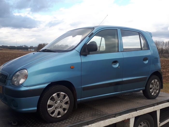 Hyundai Atos 1.0 12V Salvage vehicle (2002, Blue) Jansen van Beek