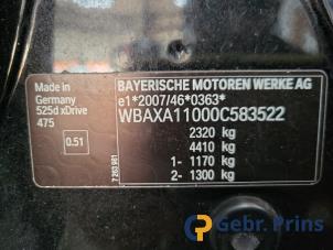 BMW 5 serie 525d xDrive 16V Épave (2013, Noir)