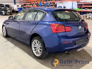 BMW 1 serie 118d 2.0 16V Épave (2017, Métallisé, Bleu)