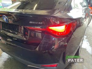 BMW i4 eDrive40 84 kWh Samochód złomowany (2023, Czarny)