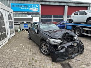 BMW 1 serie 114i 1.6 16V Épave (2013, Noir)