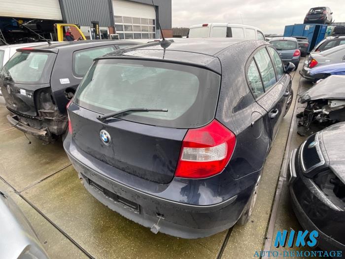 BMW 1 serie 116i 1.6 16V Épave (2007, Bleu)