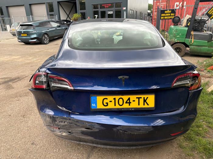 Tesla Model 3 Standard RWD Plus 60 kWh Samochód złomowany (2019, Niebieski)