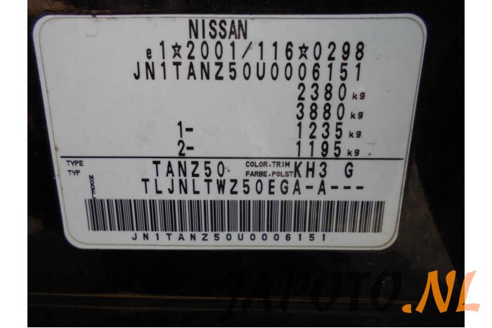 Nissan Murano 3.5 V6 24V 4x4 Épave (2006, Noir)