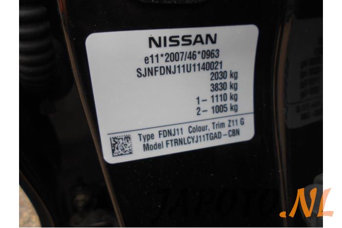 Nissan Qashqai 1.6 dCi All Mode 4x4-i Schrottauto (2014, Schwarz)