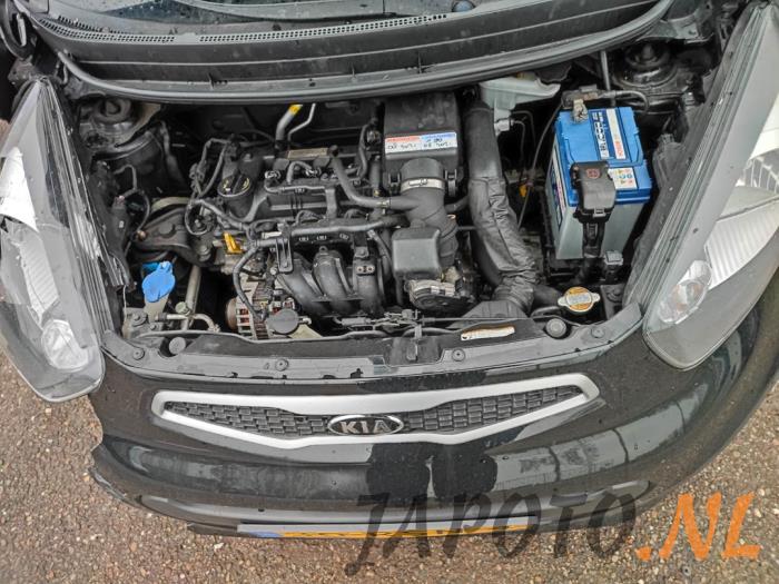 Kia Picanto 1.0 12V Samochód złomowany (2011, Czarny)