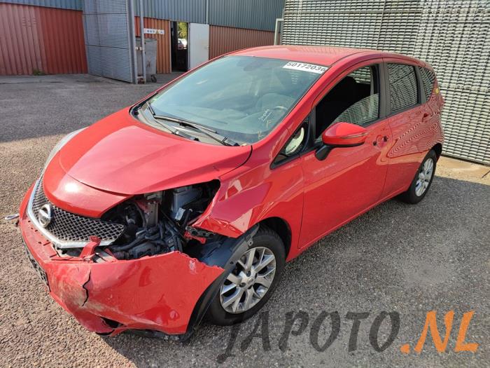 Nissan Note 1.5 dCi 90 Salvage vehicle (2015, Red)