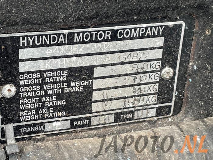 Hyundai Terracan 2.9 CRDi 16V Vehículo de desguace (2003, Negro)