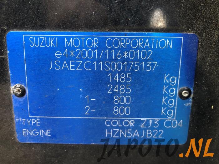 Suzuki Swift 1.3 VVT 16V Épave (2007, Noir)