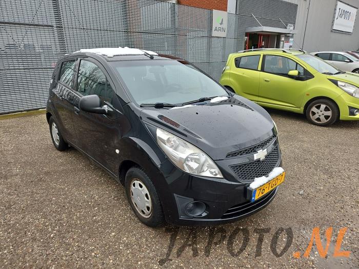 Chevrolet Spark 1.0 16V Bifuel Épave (2012, Noir)