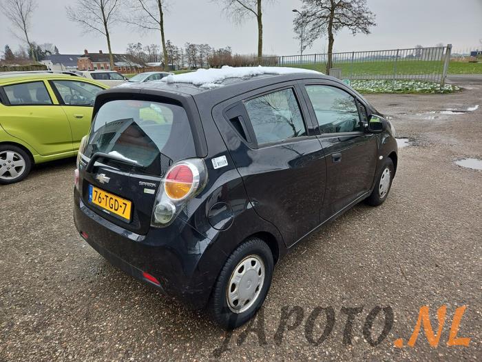 Chevrolet Spark 1.0 16V Bifuel Épave (2012, Noir)